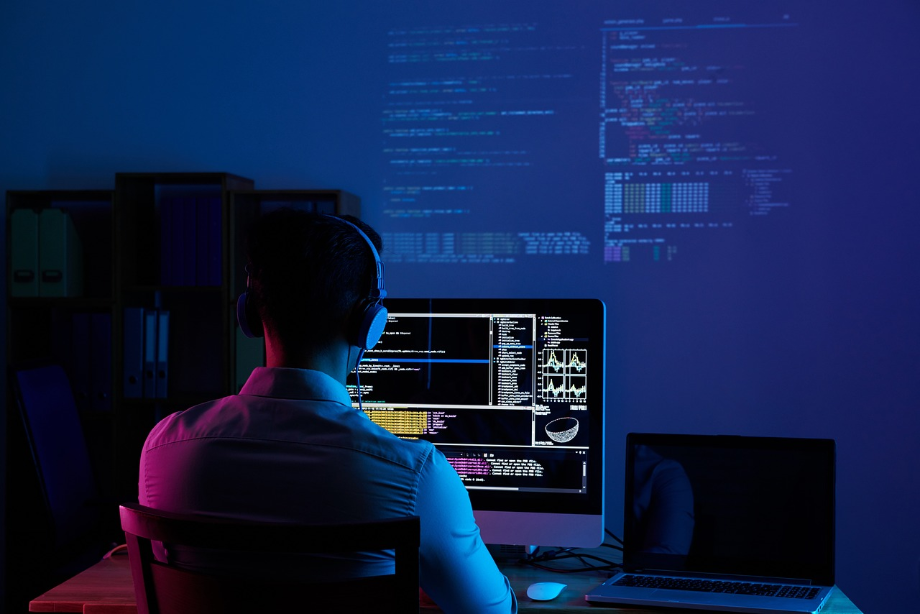 Developer coding